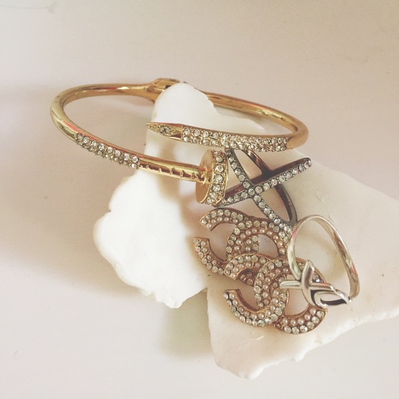 kate spade Jewelry - Crystal Nail Bangle