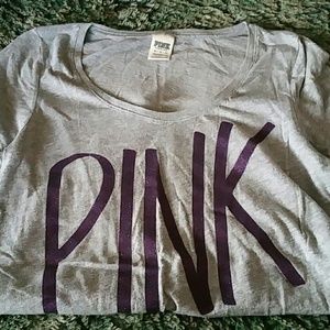 Pink oversized sleep shirt