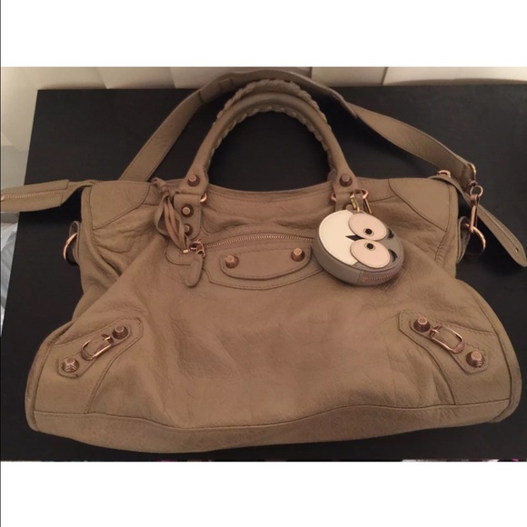 balenciaga city rose gold hardware