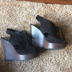 Steve Madden Wedge Peep Toe Booties