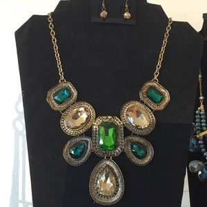 Necklace and matching earrings