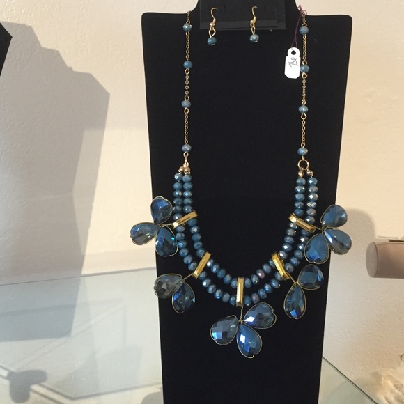 Necklace and matching earrings
