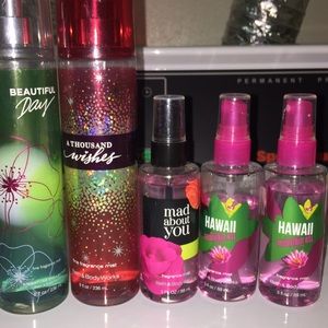 Bath and body works used sprays