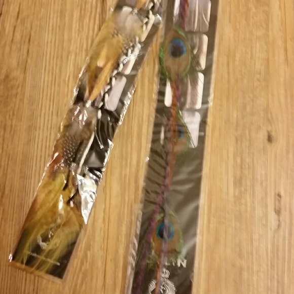TWO 15 in hair extensions!1ROOSTER, 1PEACOCK