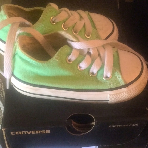 Turquoise converse toddler
