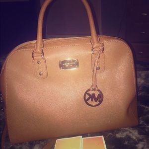 Michael Kors tan handbag