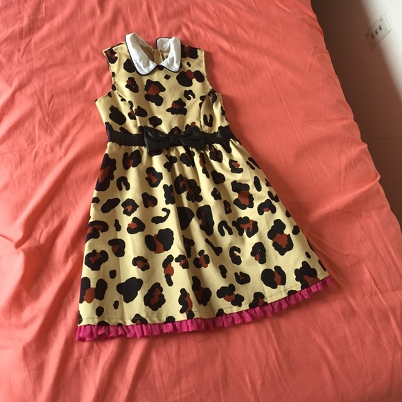 Little girls animal print dress.