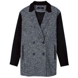 Tibi Bosworth double breasted tweed coat