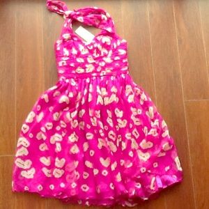 NWT: French Connection pink silk size 4 dress