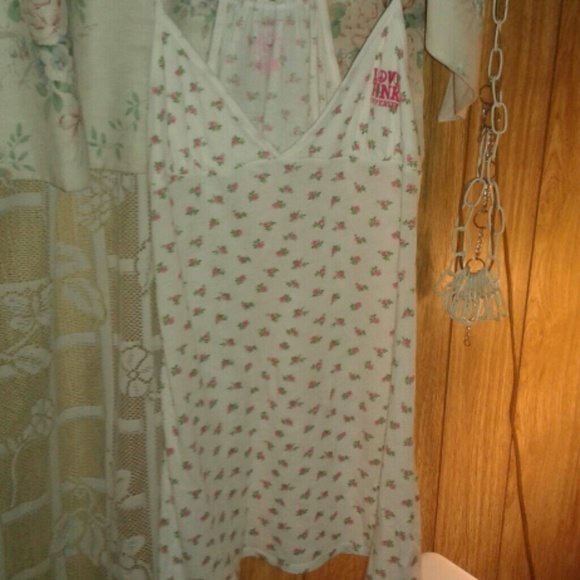 Pink floral nite gown