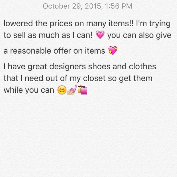Lowered prices on NEED GONE items 💗