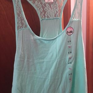 Lace racerback PINK tank top