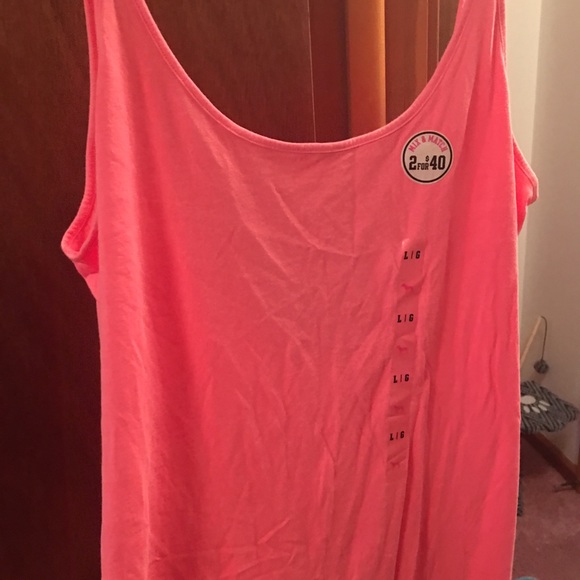 Deep V PINK tank top