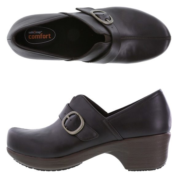 Safe t step Shoes Safe T Step Comfort Clog Brown Shoes