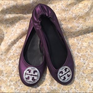 Purple Tory Burch flats