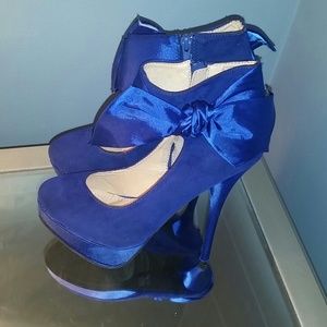 Blue High Heels