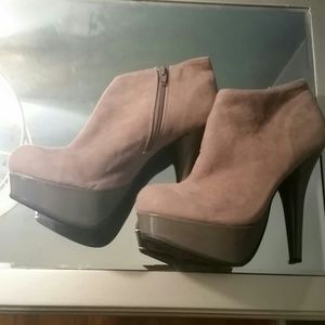 Grey Suede Ankle Boots