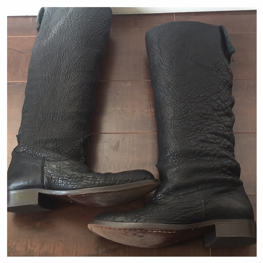 Handmade Textured Genuine Soft Leather Boots