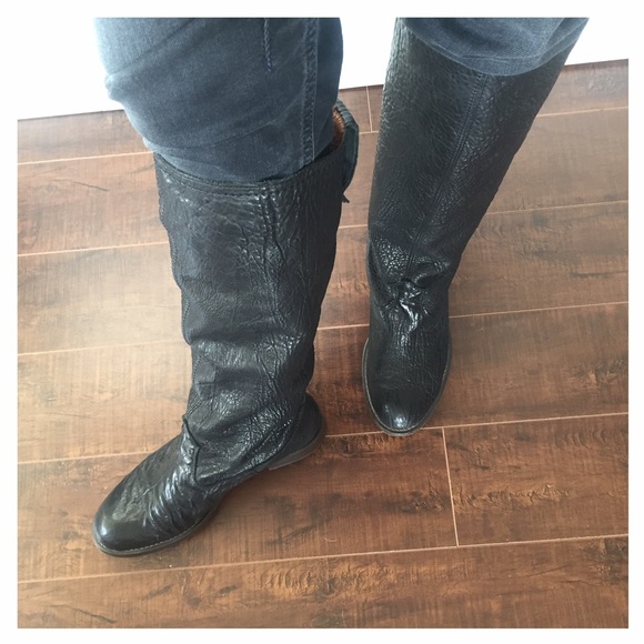 Handmade Textured Genuine Soft Leather Boots - Picture 1 of 7