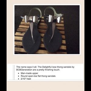 Beautiful Pewter Sandals