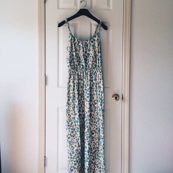 LOFT Cheetah Print Maxi Dress