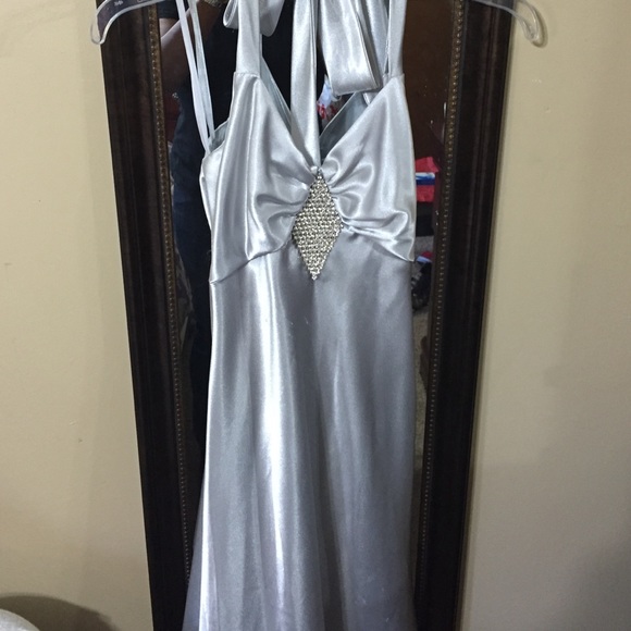 Jessica McClintock Dresses & Skirts - Silver Prom Dress