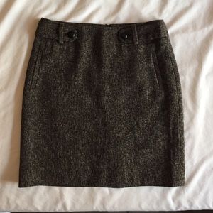 Brown Tweed Skirt