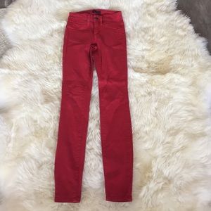 🎈Bebe red denim skinny jeans🎈