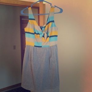Blue/yellow summer dress
