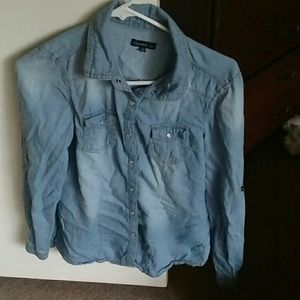 Denim long sleeve shirt