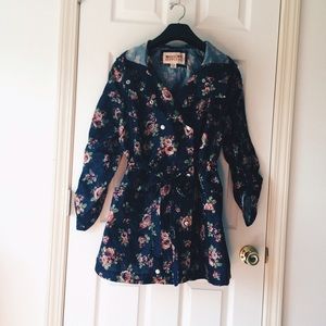 NWOT Mossimo Floral Rain Jacket