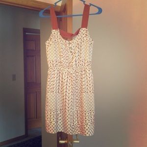Burnt orange/cream festival style dress