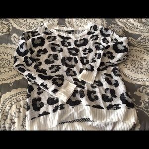 Cheetah print sweater