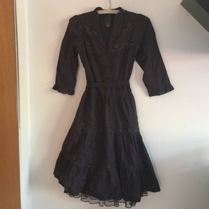 Purple Handmade Country Dress
