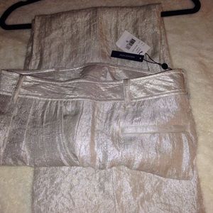 Magaschoni silver pant, Neiman Marcus  NWT