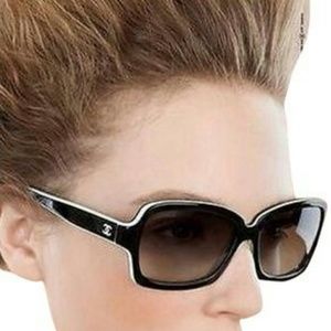 CHANEL Tortoise Shell CC Sunglasses 5143.