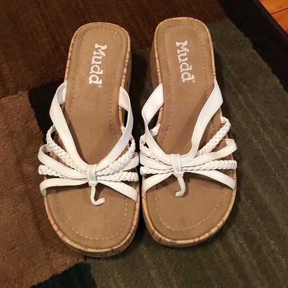 White sandals