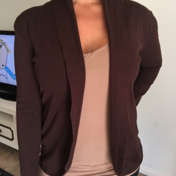 Brown fall shrug