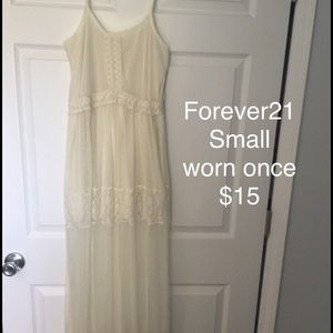 Cream colored dress from forever21