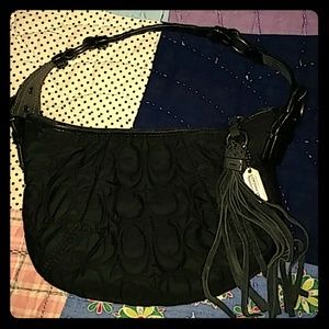 Small black coach bag