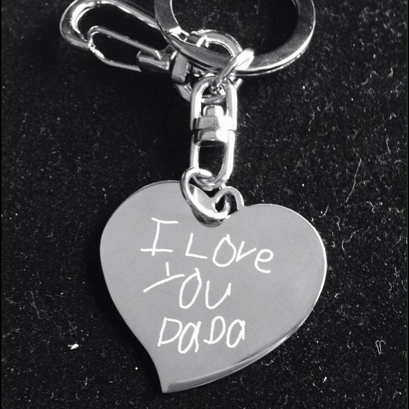 Stainless Steel Teardrop Heart Necklace/Keychain