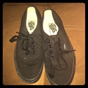 All black Vans Size 5.5 in women's