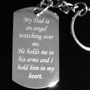 Memorial Engraved DogTag Necklaces or Keychains