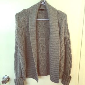 Crocheted acrylic/wool jacket