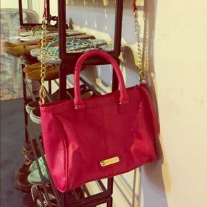 Steven madden neon pink purse PVC material
