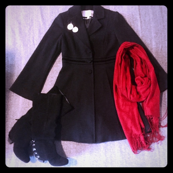 Jessica Simpson Bell Sleeve Wool Coat