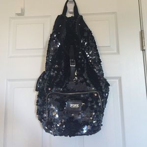 Sequin pink bookbag