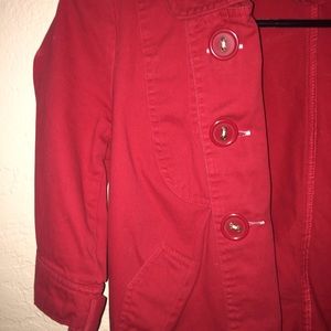 Trendy red jacket
