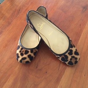 Louboutin Cheetah Print Flats