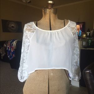 Lace crop top